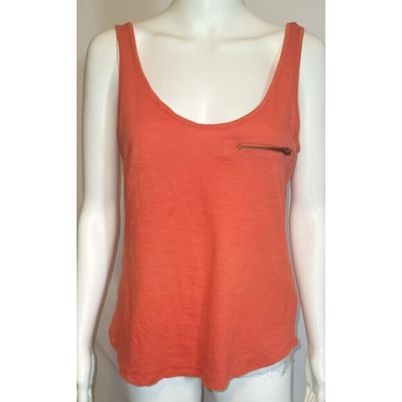 Zara Trafaluc Red Sleeveless Zipper Pocket Tank Top Size M - Picture 1 of 11